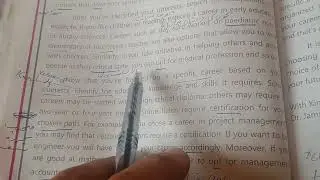 Choice of career Unit 7 English grade XI part V