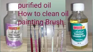 How to clean oil painting Brush