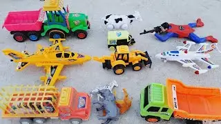 Gadi wala cartoon | toy helicopter video tractor jcb dumper truck | train toy set airplane #cartoon