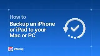 Backup iPhone, iPad to your Mac or PC computer