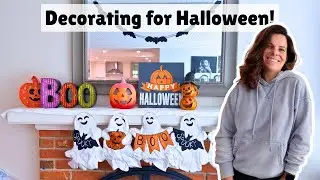 Fall + Halloween Home Decor 2025 | Cozy Bright Decorating Ideas for Mantel, Dining Room & Front Door