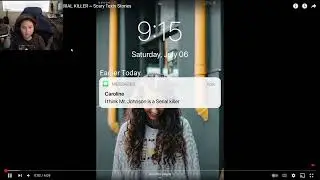 Watching scary text messages (spooky)