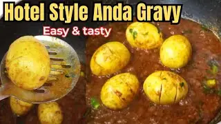 Hotel Style Anda Gravy Recipe | Easy & Tasty Egg Curry |Egg Gravy Recipe |Recipes by Maha