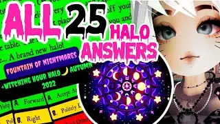 *NEW HALO ANSWERS 2022* to WIN The HALLOWEEN HALO 🎃 Autumn Royale High Royalloween Fountain Answers