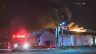 Calif. firefighters injured in dramatic fall through roof