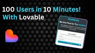 How to Build a NoCode MVP with Lovable + Get Your First Users in 10 Minutes