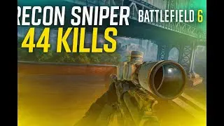 Battlefield 6 – M2010 ESR Sniper Gameplay | 44 Kills Recon on Manhattan Bridge