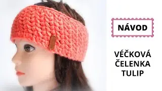 Rychlá háčkovaná véčková čelenka Tulip pro dospělé
