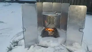 Made a canteen lid for my BCB crusader cup and putting it to the test  in the cold weather