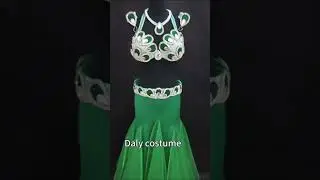 Handmade belly dance costume green long skirt #bellydancer #bellydancecostume #costumemaking