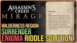 Surrender Enigma Solution Assassin's Creed Mirage