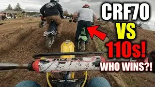 Honda CRF70 vs 110s! | WTF Backyard MiniCross 110B Qualifier 2025
