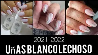 💅DISEÑOS DE UÑAS  2021 BLANCO LECHOSO 💅#NAILS #UÑASBLANCO #UÑAS2021-2022 #TRENDYNAILS