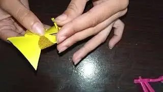 Cute Ribbon 🎀/Bow to apply on gift Craft ideas in 2 minutes 