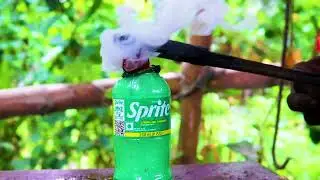 🔥 Hot Iron Ball vs Sprite Cold Drink Plastic Bottle 🥤