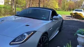2016 Jaguar F-Type S V6S -  my wife Jen leaving