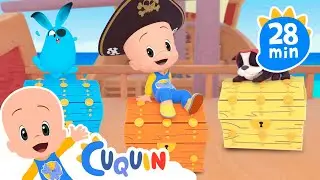Looking for the Pirate Treasure Chests | Cleo & Cuquin Educational Videos for Children
