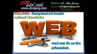 Webbdesign Stockholm - webbyr&aring; DonJang.com