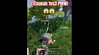 Stesunan 1vs3 In PMWI🔥🔥|Caster shocked😱😱 #pel #paraboy #pubgmobile #pmwi #gaming