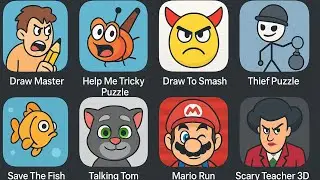 Help Me Tricky Puzzle, Draw Master, Thief Puzzle, Mario Run, Save The Fish | Fun2Fury Gameplay