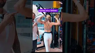 Ejercicios para espalda mujeres 🙌🏻 #espaldagym #espaldarutina