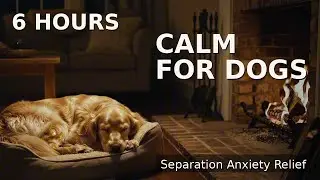 6 HOURS Calming Piano for Dogs | Separation Anxiety Relief | Golden Retriever Sleep