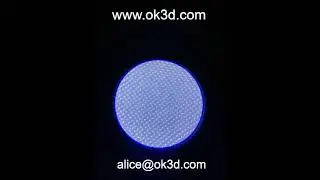 OK3D micro honey comb lens sheet DOT parallex 3D Plastic lenticular Sheet 4mm fly-eye lens lens