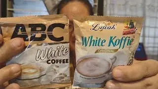 ABC white coffee vs luwak white koffie review