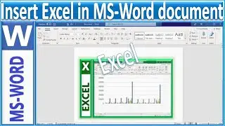 Insert Excel in MS-Word document | MS-Word | Excel | Tech Knowledge Tutor