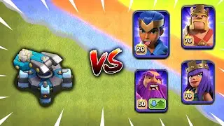 Max Scattershot vs All Max Heroes | Clash of Clans | *Overpowered Scattershot* | NoLimits