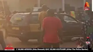 Angry Youth of Yamfo clash with Police