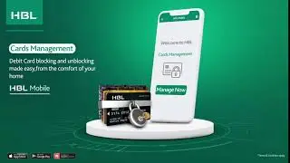 HBL Mobile Features: Card Managements