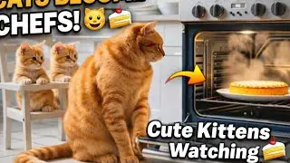 Watch This Cat Make a Cake! 😺🎂