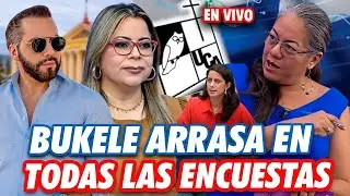 Nayib Bukele arrasa en todas las encuestas🔥🚨El Chino Flores y Claudia Ortíz no tienen oportunidad