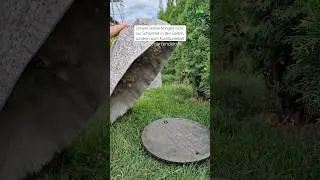 K&uuml;nstlicher Stein, wie eine Abdeckung, versteckt das, was im Garten unsch&ouml;n aussieht! #garten