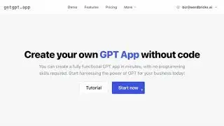 Creating a GPT-based Marketing Slogan Generator App with GetGPT - A No-Code Platform Tutorial