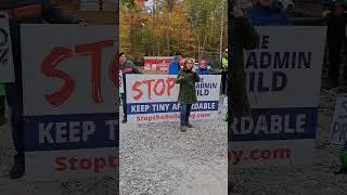 Tiny Township, ON, Canada: Speaker at the Stop the Build Protest Rally on October 17, 2025