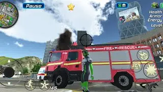 Flying Car by Bomb blasting ROPE FROG NINJA HERO CAR VEGAS GAME