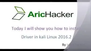 how to instal sound driver in kali linux 2016.2