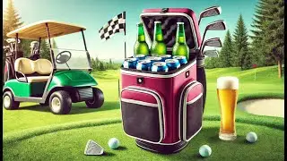 ⛳ Falcona Wild Golf Cooler Bag Plus 2 Ice Packs | Best Golf Bag Beer Cooler 🍻