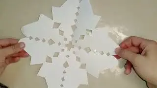 PAPER SNOWFLAKES tutorial #papersnowflaketutorial