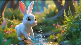 Friendship between A Rabbit 🐇 & A Bird🦜💖&hearts;️#cartoon #kids #youtubeshorts 