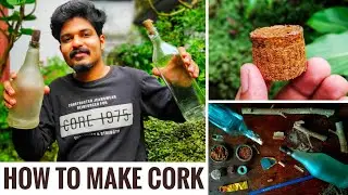 HOW TO MAKE CORK | DIY CORK | ബോട്ടിൽ കോർക്ക് | GREEN TOONS