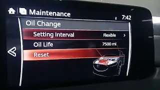 How to reset mazda maintenance reminder 