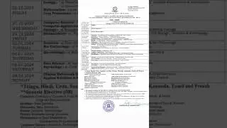 OU BSC (CBCS) SEMESTER-V REGULAR EXAMINATION TIMETABLE 2023