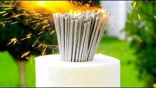 DIY TOILET PAPER VS SPARKLERS and MATCHES. Gas torch experiment