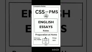 How to prepare English Essays for CSS and PMS| English Essays notes for CSS and PMS