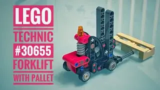 Lego #30655 Technic Forklift with Pallet - Speed Build & Pictures