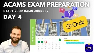 ACAMS Exam Preparation Day 4 | ACAMS Quiz (15 Questions) | CAMS Study Series Hindi