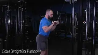 cable straight bar pushdown